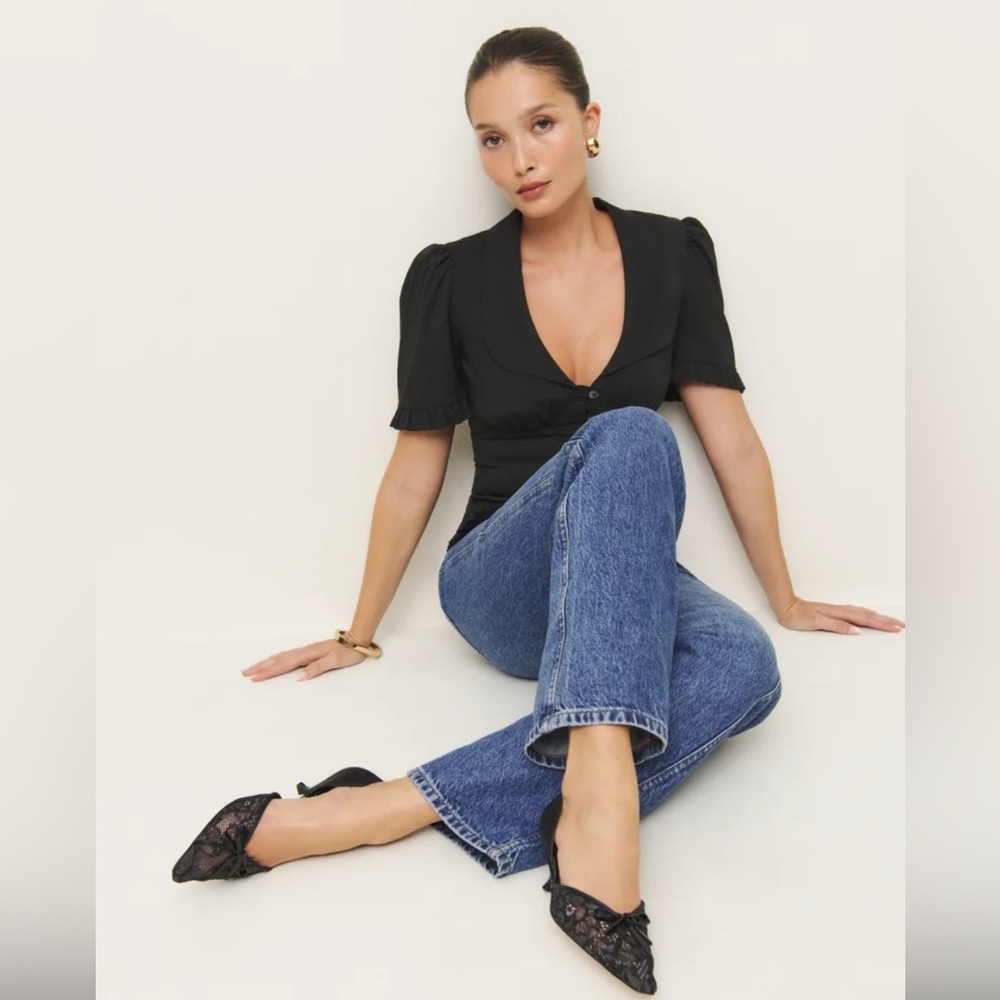 Reformation Black Heels Chic and Versatile